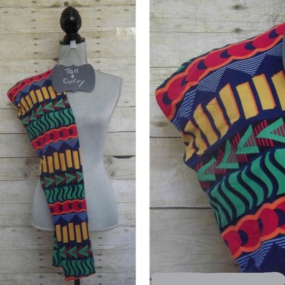 LuLaRoe Leggings Original TC - Multicolor Geometric Print - Picture 1 of 1
